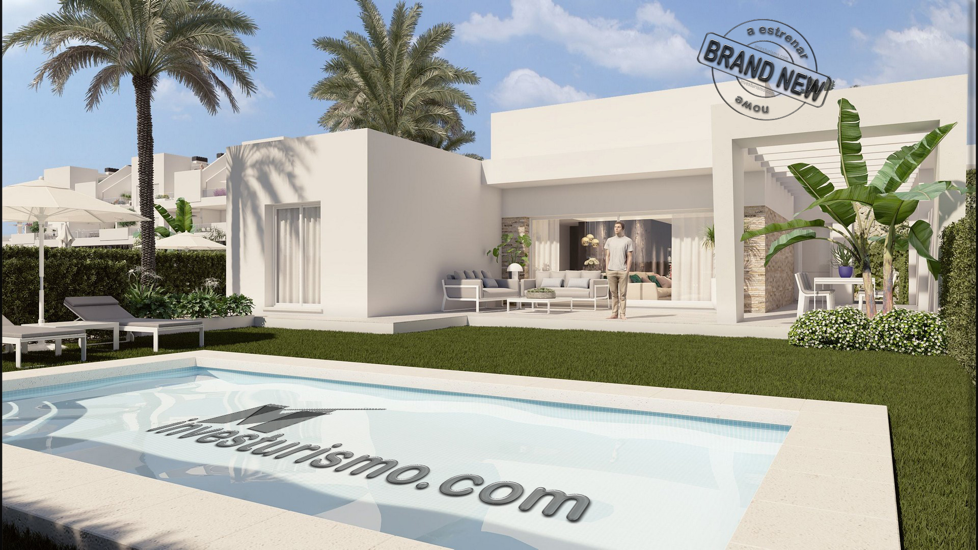 New build detached villas 3 bedrooms in Algorfa